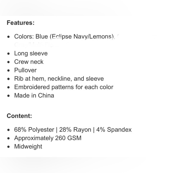 🎉 HP ⭐️Firm Price ⭐️New with tags Large patterned Gloria Vanderbilt Crewneck - Picture 3 of 3